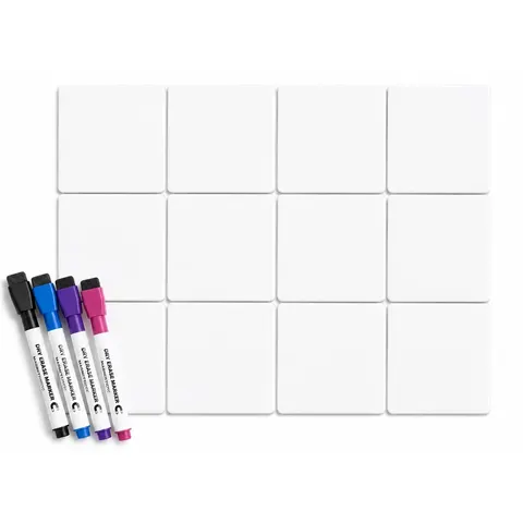 BLANK 2.5×2.5" Square Photo Magnets (12 pieces)