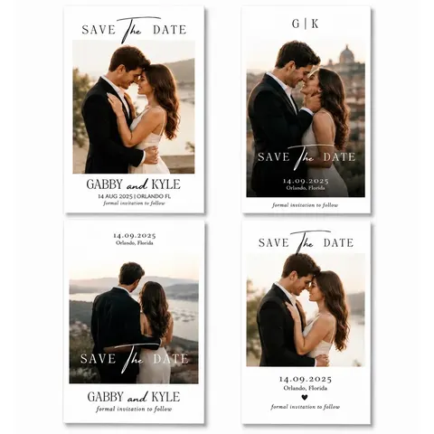 SIGNATURE Collection - 4 Personalized RECTANGULAR Photo Magnets